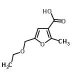 CAS#: 35340-01-3， 5-(Ethoxymethyl)-2-Methyl-3-Furoic Acid