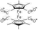 structure of CAS# 35344-11-7, Pentamethylcyclopentadienyliron Dicarbonyl Dimer;Pentamethylcyclopentadienyliron Dicarbonyl Dimer,  Min. 98%;Pentamethylcyclopentadienylirondicarbonyldimer,Min.98%;PENTAMETHYLCYCLOPENTADIENYLIRON DICARBONYL DIMER 98+%
