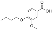 structure of CAS# 3535-34-0, 4-Butoxy-3-Methoxy-Benzoic Acid;4-Butoxy-3-Methoxy-Benzoate;Zinc02875549