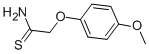 structure of CAS# 35370-92-4, 2-(4-Methoxyphenoxy)Ethanethioamide;2-(4-Methoxyphenoxy)Thioacetamide;Fs000851;Spb 01331