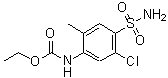 structure of CAS# 35442-35-4, Ethyl (5-Chloro-2-Methyl-4-Sulfamoylphenyl)Carbamate;Ethyl  5-chloro-2-methyl-4-sulfamoylphenylcarbamate;ETHYL 5-CHLORO-2-METHYL-4-SULFAMOYLPHENYLCARBAMATE;ETHYL5-CHLORO-2-METHYL-4-SULFAMOYLPHENYLCARBAMATE