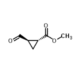 CAS 登录号：35501-84-9， 甲基(1R,2R)-2-甲酰基环丙烷羧酸酯