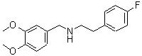 structure of CAS# 355381-83-8, (3,4-Dimethoxy-Benzyl)-[2-(4-Fluoro-Phenyl)-Ethyl]-Amine;(3,4-Dimethoxybenzyl)[2-(4-Fluorophenyl)Ethyl]Amine(SALTDATA: Hcl);(3,4-DIMETHOXY-BENZYL)-[2-(4-FLUORO-PHENYL)-ETHYL]-AMINE