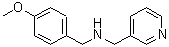 结构式 CAS# 355382-21-7, (4-甲氧基-苄基)-吡啶-3-甲胺
