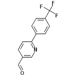 structure of CAS# 356058-14-5, 6-[4-(Trifluoromethyl)Phenyl]Nicotinaldehyde;6-[(4-Trifluoromethyl)phenyl]nicotinaldehyde;6-[4-(Trifluoromethyl)phenyl]-3-pyridinecarbaldehyde;MFCD04115430