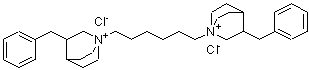 CAS#: 3563-63-1， 3-Benzyl-1-[6-(3-benzyl-1-quinuclidin-1-iumyl)hexyl]quinuclidin-1-ium dichloride