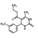 CAS#: 356773-71-2， Ethyl 6-Methyl-4-(3-Methylphenyl)-2-Oxo-1,2,3,4-Tetrahydro-5-Pyrimidinecarboxylate