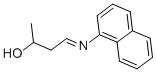 structure of CAS# 3568-26-1, 4-(1-Naphthylimino)butan-2-ol;4-(1-Naphthylimino)Butan-2-Ol;2-Butanol, 4-(1-Naphthalenylimino)-;Nsc70083