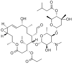 CAS#: 35908-44-2， [6-[4-Dimethylamino-5-Hydroxy-6-[[(14E)-13-Hydroxy-8-Methoxy-3,12-Dimethyl-5-Oxo-10-(2-Oxoethyl)-7-Propanoyloxy-4,17-Dioxabicyclo[14.1.0]Heptadec-14-En-9-Yl]Oxy]-2-Methyloxan-3-Yl]Oxy-4-Hydroxy-2,4-Dimethyloxan-3-Yl] 3-Methylbutanoate