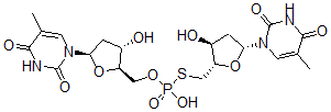 CAS#: 35931-57-8， [(2S,3S,5R)-3-Hydroxy-5-(5-Methyl-2,4-Dioxopyrimidin-1-Yl)Oxolan-2-Yl]Methoxy-[[(2S,3S,5R)-3-Hydroxy-5-(5-Methyl-2,4-Dioxopyrimidin-1-Yl)Oxolan-2-Yl]Methylsulfanyl]Phosphinic Acid