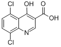 structure of CAS# 35973-26-3, 5,8-Dichloro-4-Hydroxyquinoline-3-Carboxylic Acid;5,8-DICHLORO-4-HYDROXYQUINOLINE-3-CARBOXYLIC ACID