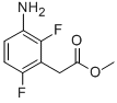 structure of CAS# 361336-80-3, (3-Amino-2,6-Difluoro-Phenyl)-Acetic Acid Methyl Ester;(3-AMINO-2,6-DIFLUORO-PHENYL)-ACETIC ACID METHYL ESTER;METHYL 2-(3-AMINO-2,6-DIFLUOROPHENYL)ACETATE