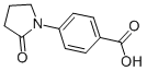 structure of CAS# 36151-44-7, 4-(2-Oxo-1-Pyrrolidinyl)-Benzoic Acid;4-(2-Oxo-1-Pyrrolidinyl)Benzoate;4-(2-Ketopyrrolidin-1-Yl)Benzoate;Zinc00257699