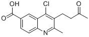 structure of CAS# 36164-39-3, 4-Chloro-2-Methyl-3-(3-Oxobutyl)Quinoline-6-Carboxylic acid;4-Chloro-2-Methyl-3-(3-Oxobutyl)-6-Quinolinecarboxylate;4-Chloro-3-(3-Ketobutyl)-2-Methyl-Quinoline-6-Carboxylate;Zinc04838508