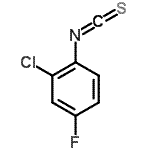 structure of CAS# 362601-84-1, 2-Chloro-4-Fluoro-1-Isothiocyanatobenzene;2-Chloro-4-Fluorophenyl Isothiocyanate;BENZENE,2-CHLORO-4-FLUORO-1-ISOTHIOCYANATO-;MFCD03093792