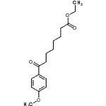 结构式 CAS# 362669-41-8, 乙基8-(4-甲氧基苯基)-8-氧代辛酸酯