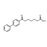 structure of CAS# 362670-19-7, 7-(4-Biphenylyl)-7-Oxoheptanoic Acid;7-(4-biphenyl)-7-oxoheptanoic acid