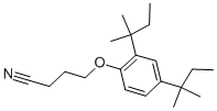 structure of CAS# 36268-65-2, 4-(2,4-Di-Tert-Amylphenoxy)Butyronitrile;4-[2,4-Bis(1,1-Dimethylpropyl)Phenoxy]Butanenitrile;4-(2,4-Ditert-Amylphenoxy)Butyronitrile;4-(2,4-Di-Tert-Pentylphenoxy)Butyronitrile