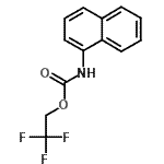 structure of CAS# 363-21-3, 2,2,2-Trifluoroethyl 1-Naphthylcarbamate;2,2,2-trifluoroethyl 1-naphthylcarbamate;2,2,2-TRIFLUOROETHYL1-NAPHTHYLCARBAMATE;MFCD00430768