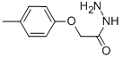 structure of CAS# 36304-39-9, 2-(4-Methylphenoxy)Acetohydrazide;2-(4-Methylphenoxy)Ethanehydrazide;Sbb005105;Oprea1_471046