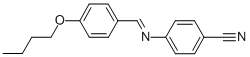 structure of CAS# 36405-17-1, 4'-N-Butoxybenzylidene-4-Cyanoaniline;4-[(4-Butoxyphenyl)Methyleneamino]Benzonitrile;4-[(4-Butoxybenzylidene)Amino]Benzonitrile