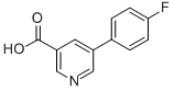 结构式 CAS# 364064-17-5, 3-(4-氟苯基)-5-吡啶羧酸