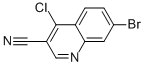 structure of CAS# 364793-57-7, 7-Bromo-4-Chloro-Quinoline-3-Carbonitrile;7-BROMO-4-CHLORO-QUINOLINE-3-CARBONITRILE;3-Quinolinecarbonitrile, 7-Bromo-4-Chloro-