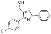 结构式 CAS# 36640-39-8, [3-(4-氯苯基)-1-苯基吡唑-4-基]甲醇