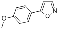 structure of CAS# 3672-48-8, 5-(4-Methoxyphenyl)Isoxazole;5-(4-METHOXYPHENYL)ISOXAZOLE