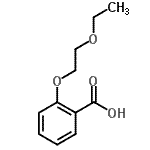 structure of CAS# 367513-75-5, 2-(2-Ethoxyethoxy)Benzoic Acid;2-(2-ethoxyethoxy)benzoic acid;2-(2-Ethoxyethoxy)benzoicacid;benzoic acid, 2-(2-ethoxyethoxy)-
