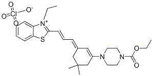 CAS#: 36755-19-8， Ethyl 4-[(3E)-3-[(E)-3-(3-Ethyl-1,3-Benzothiazol-3-Ium-2-Yl)Prop-2-Enylidene]-5,5-Dimethyl-1-Cyclohexenyl]Piperazine-1-Carboxylate Perchlorate