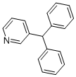structure of CAS# 3678-71-5, 3-[Di(Phenyl)Methyl]Pyridine;Nsc60654;3-Benzhydrylpyridine