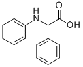 结构式 CAS# 3684-12-6, 苯胺基(苯基)乙酸