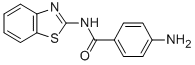 structure of CAS# 36855-80-8, 4-Amino-N-2-Benzothiazolyl-Benzamide;Chemdiv3_015107;Mls000103470;Smr000015730