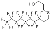 structure of CAS# 36880-07-6, 6-(Perfluorooctyl)-4-Thiahexan-1-Ol;3-(3,3,4,4,5,5,6,6,7,7,8,8,9,9,10,10,10-Heptadecafluorodecylthio)Propan-1-Ol