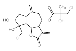 CAS#: 37006-36-3， [(3aR,4S,6aR,8R,9S,9aS,9bS)-9-(Chloromethyl)-8,9-Dihydroxy-3,6-Dimethylidene-2-Oxo-3a,4,5,6a,7,8,9a,9b-Octahydroazuleno[4,5-b]Furan-4-Yl] (2S)-3-Chloro-2-Hydroxy-2-Methylpropanoate