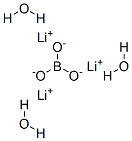 structure of CAS# 37195-62-3, Lithium Borate Trihydrate