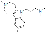 CAS#: 37683-54-8， 3-(3,9-Dimethyl-1,2,4,5-Tetrahydroazepino[4,5-b]Indol-6-Yl)-N,N-Dimethylpropan-1-Amine