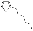 structure of CAS# 3777-70-6, 2-Hexylfuran;Furan, 2-Hexyl-