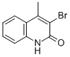 structure of CAS# 37778-22-6, 3-Bromo-4-Methyl-1H-Quinolin-2-One;3-Bromo-4-Methyl-Carbostyril;Nsc142457;Wln: T66 Bnj Cq De E1