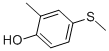 structure of CAS# 3795-76-4, 2-Methyl-4-Methylsulfanylphenol;2-Methyl-4-Methylsulfanyl-Phenol;2-Methyl-4-(Methylthio)Phenol;O-Cresol, 4-Methylthio-