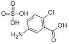 structure of CAS# 37984-73-9, 5-Amino-2-chloro-benzoic acid Sulfate;(3-Carboxy-4-Chloro-Phenyl)Ammonium;Hydrogen Sulfate;(3-Carboxy-4-Chlorophenyl)Ammonium;Hydrogen Sulfate;(3-Carboxy-4-Chloro-Phenyl)Ammonium Bisulfate
