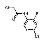 structure of CAS# 380345-39-1, 2-Chloro-N-(4-Chloro-2-Fluorophenyl)Acetamide;2-Chloro-N-(4-chloro-2-fluorophenyl)acetamide;ACETAMIDE,2-CHLORO-N-(4-CHLORO-2-FLUOROPHENYL)-;MFCD02725316