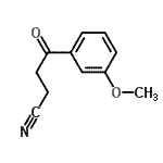 structure of CAS# 38102-72-6, 4-(3-Methoxyphenyl)-4-Oxobutanenitrile;4-(3-Methoxyphenyl)-4-oxobutyronitrile