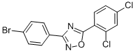 结构式 CAS# 381178-19-4, 3-(4-溴苯基)-5-(2,4-二氯苯基)-1,2,4-恶二唑