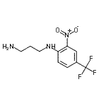 结构式 CAS# 381241-10-7, N-[2-硝基-4-(三氟甲基)苯基]-1,3-丙烷二胺