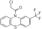 structure of CAS# 38221-55-5, 2-Chloro-1-(2-Trifluoromethyl-Phenothiazin-10-Yl)-Ethanone;2-Chloro-1-[2-(Trifluoromethyl)-10-Phenothiazinyl]Ethanone;2-Chloro-1-(2-Trifluoromethyl-Phenothiazin-10-Yl)-Ethanone;Bas 01947573