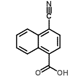 CAS 登录号：3839-19-8， 4-氰基-1-萘甲酸