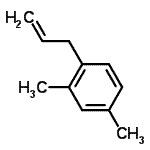 结构式 CAS# 3840-33-3, 1-烯丙基-2,4-二甲基-苯