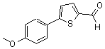 structure of CAS# 38401-67-1, 5-(4-Methoxyphenyl)Thiophene-2-Carbaldehyde;1-[5-(4-Methoxyphenyl)-2-Thienyl]Ethanone;1Y-0706;Ai-942/13331854